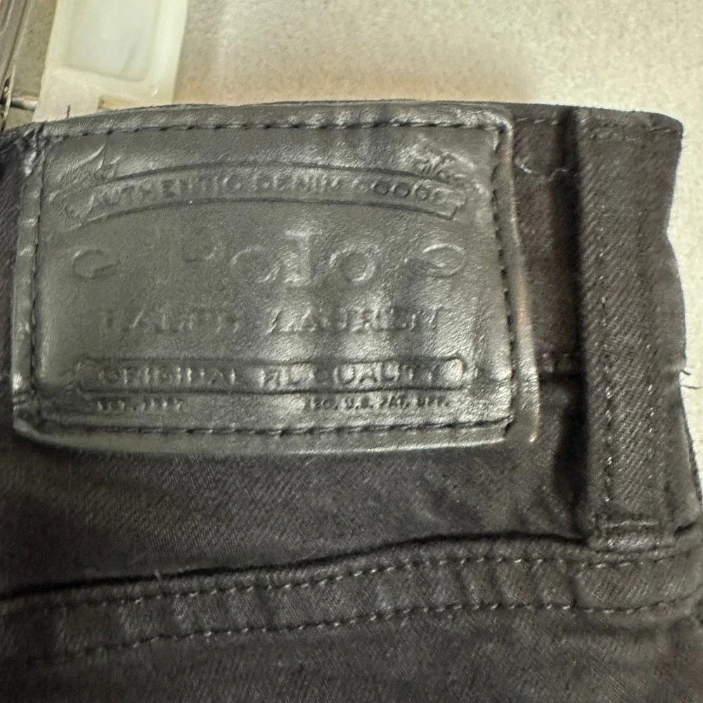 Polo Ralph Lauren Jeans Mens 42X34 Black Hampton Relaxed Straight Stretch Denim